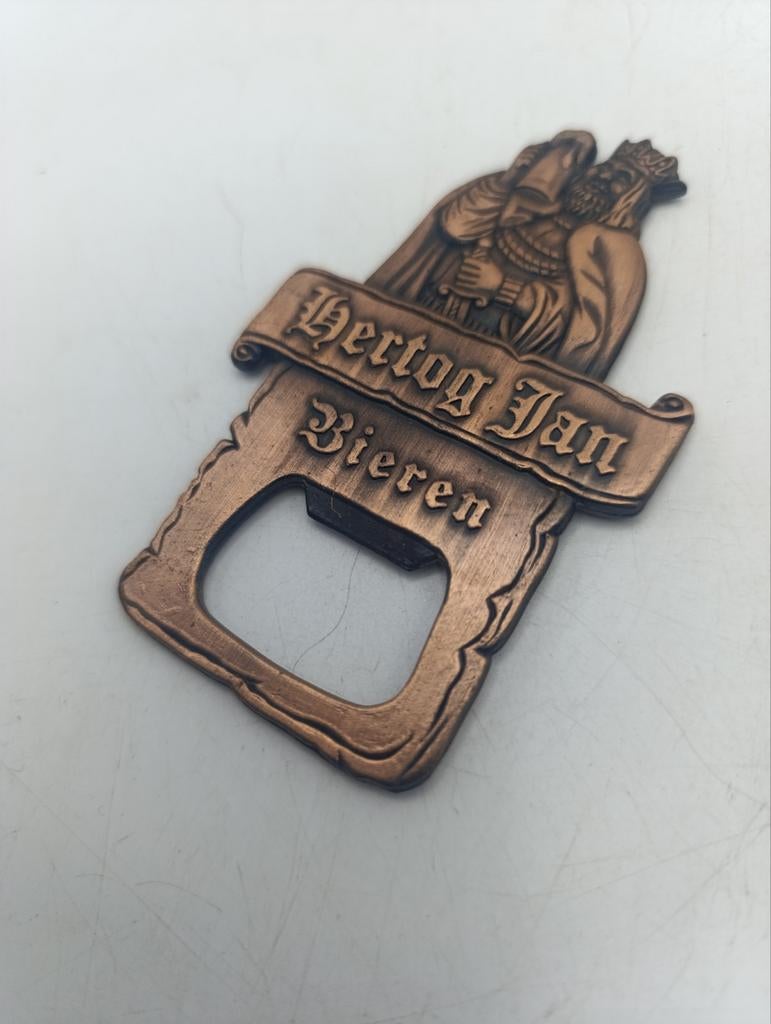 Vintage Hertogh Jan opener, zware kwaliteit, Verzamelen, Biermerken, Ophalen of Verzenden, Zo goed als nieuw, Flesopener, Overige merken