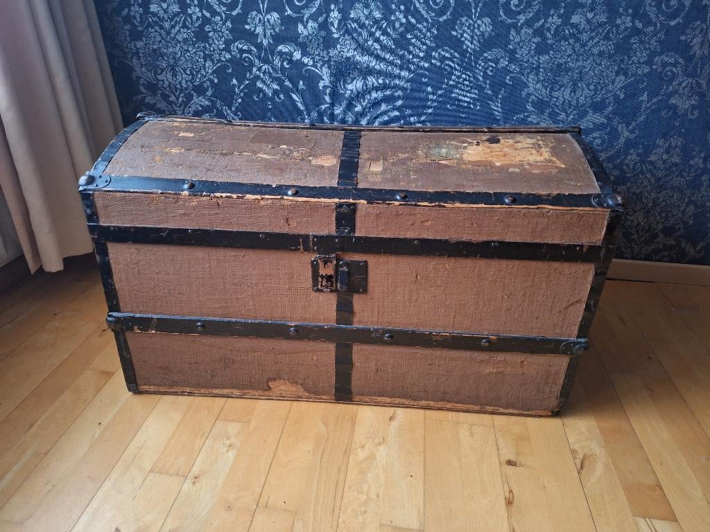 antieke hutkoffer, Huis en Inrichting, Woonaccessoires | Kisten, Ophalen, Minder dan 50 cm, Gebruikt, 50 tot 100 cm