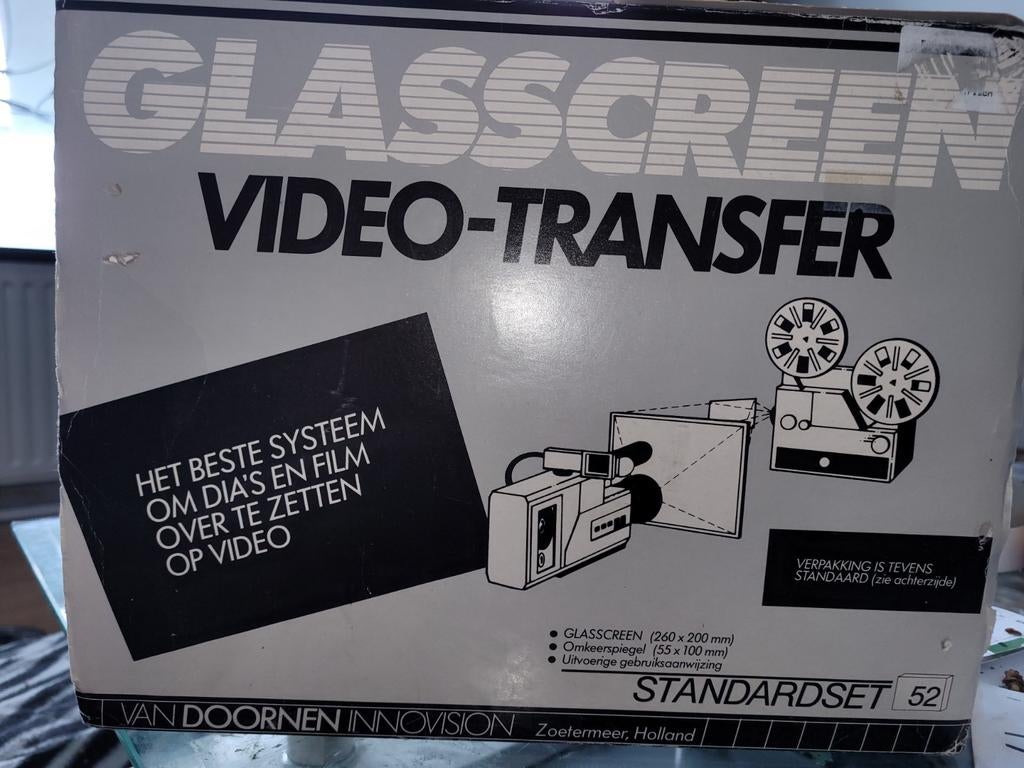 Glasscreen Video Transfer - Zet dia's & film over!, Audio, Tv en Foto, Filmrollen, Ophalen of Verzenden
