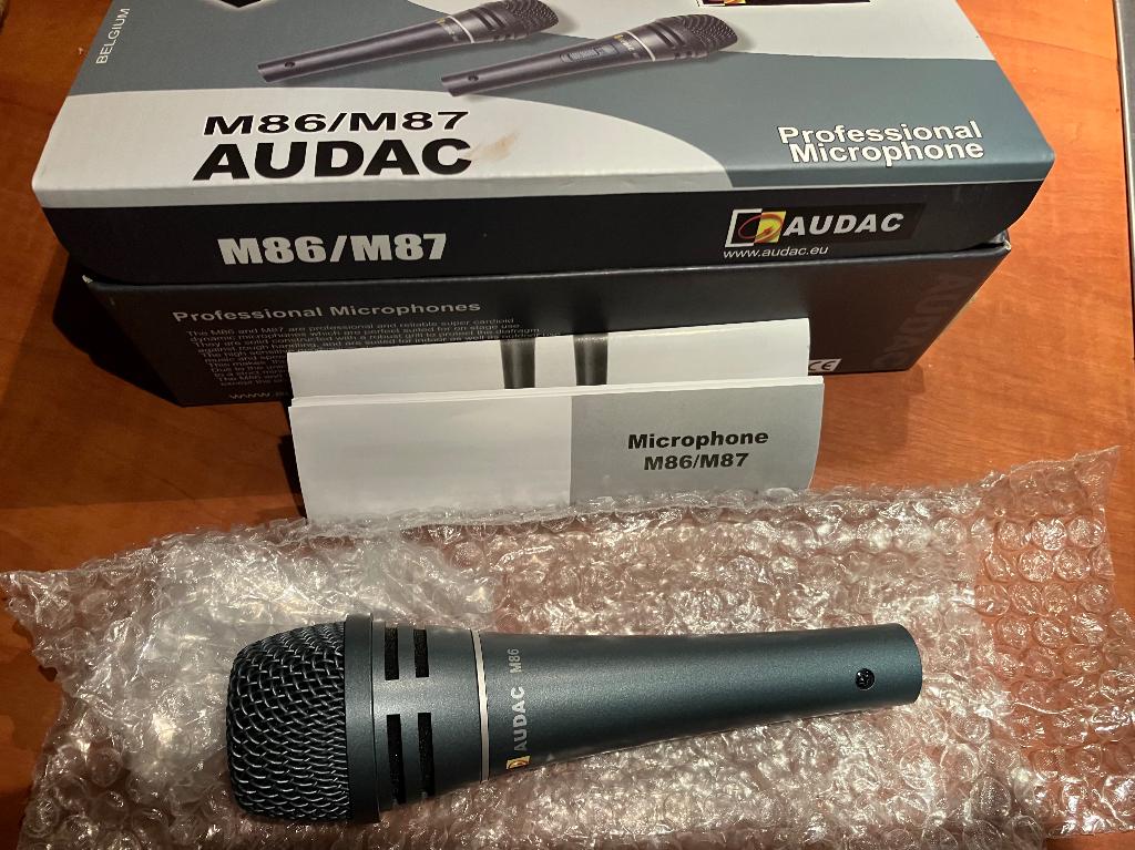 Nieuwe Audac professionele microfoon, Ophalen of Verzenden, Nieuw, Zangmicrofoon
