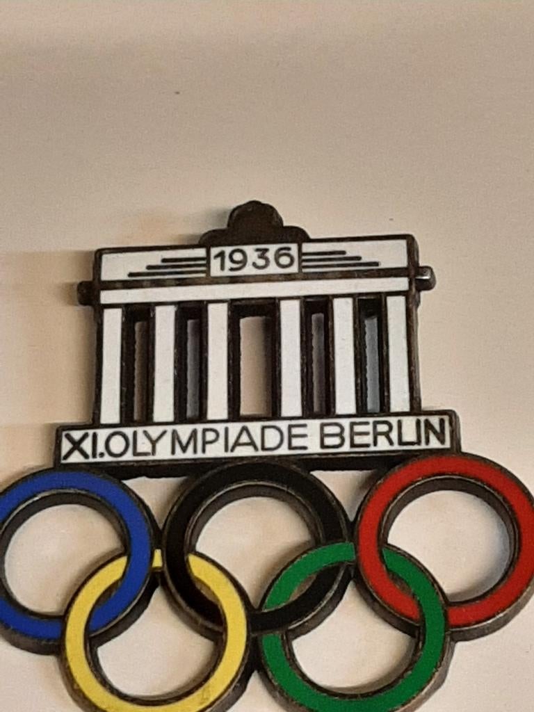 Olympische Spelen Berlijn 1936 Speld, Verzamelen, Ophalen of Verzenden, Gebruikt, Sport, Speldje of Pin