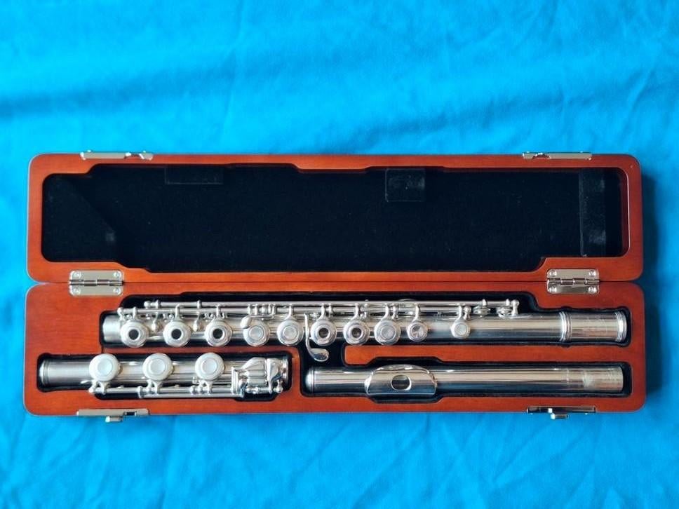Armstrong Heritage, volledig zilver, 2 kopstukken, Muziek en Instrumenten, Blaasinstrumenten | Dwarsfluiten en Piccolo's, Ophalen of Verzenden