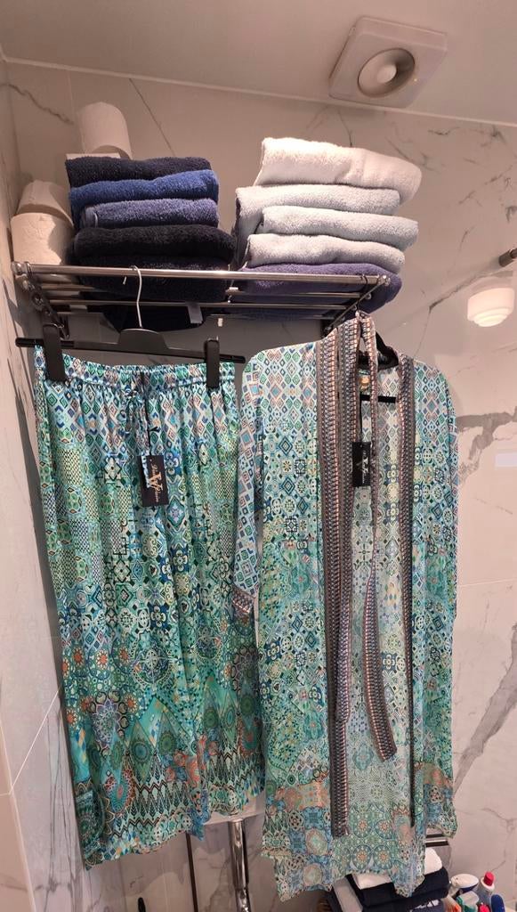 Valery vain ibiza broek met kimono nieuw maat s, Ophalen of Verzenden, Nieuw, Maat 36 (S), Groen