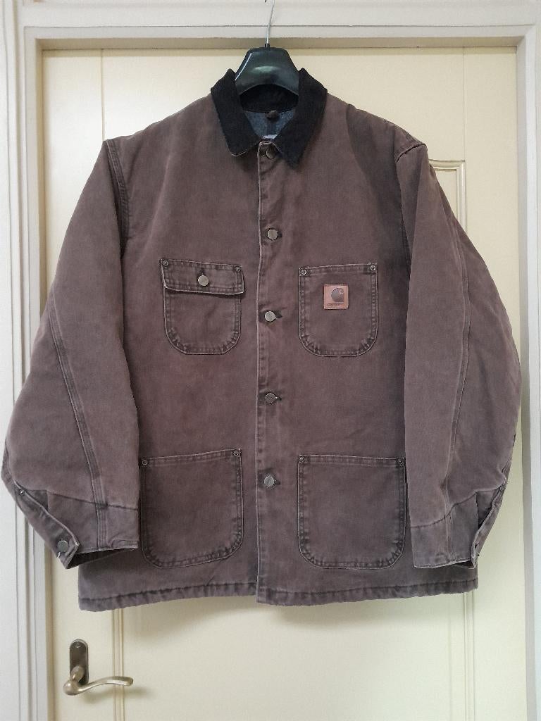 Vintage CARHARTT Duck Canvas Jacket, Kleding | Heren, Jassen | Winter, Maat 52/54 (L), Bruin, Carhartt, Nieuw