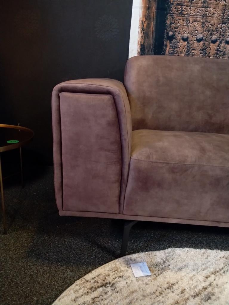 Hoekbank bankstel velours " Shadow", Ophalen of Verzenden, Nieuw, Hoekbank, Leer