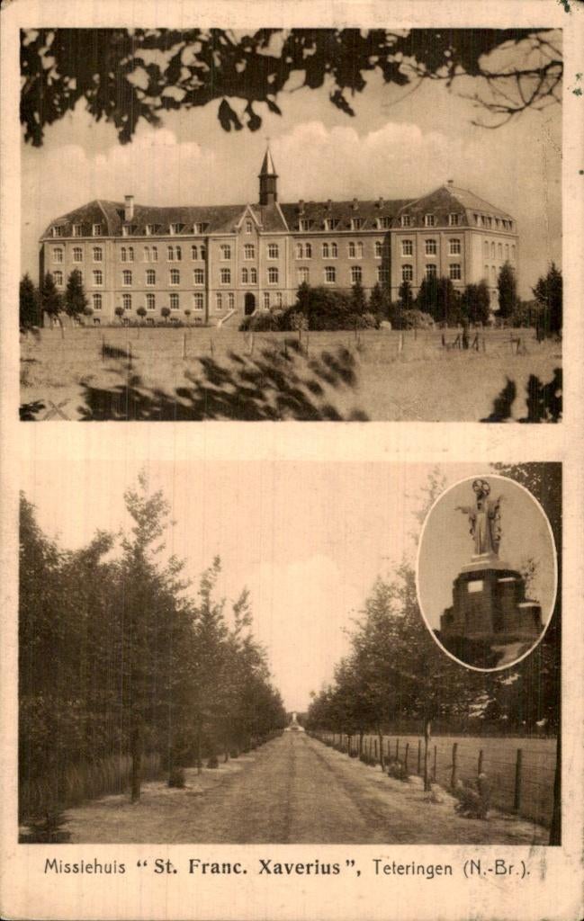 Teteringen - Missiehuis - St. Franc. Xaverius, Verzamelen, Ansichtkaarten | Nederland, Ophalen of Verzenden, 1920 tot 1940, Gelopen