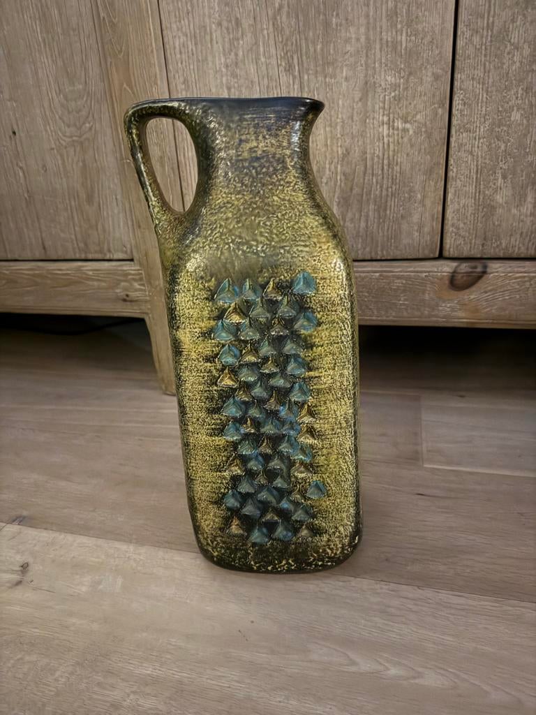 Vintage Dumler & Breiden Fat Lava Vaas - West-Duits, Steen, Gebruikt, Overige kleuren, Ophalen of Verzenden