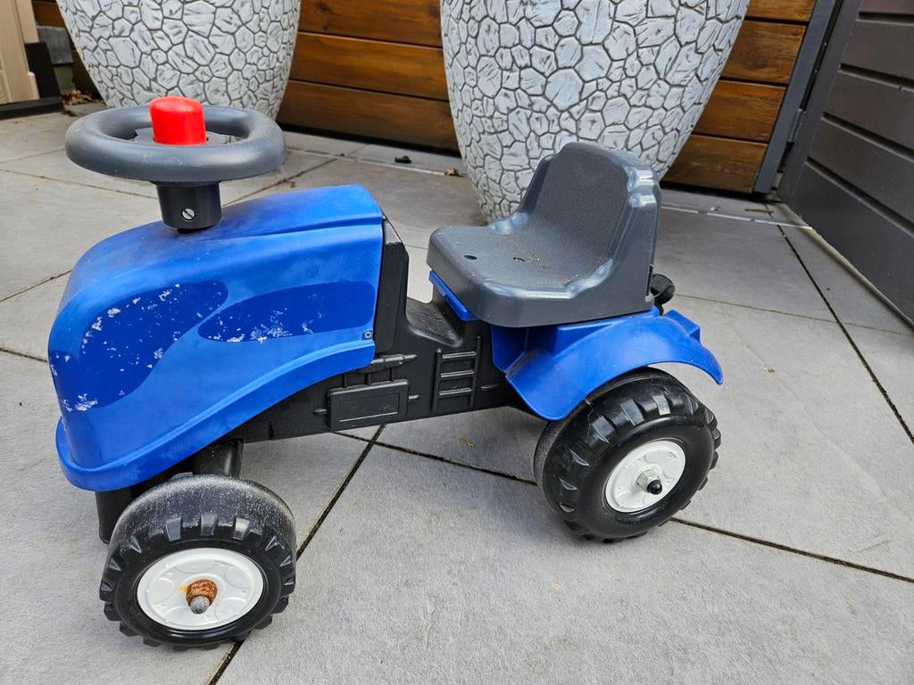 Blauwe tractor voor kinderen - Gebruikt, maar speelklaar!, Ophalen, Gebruikt
