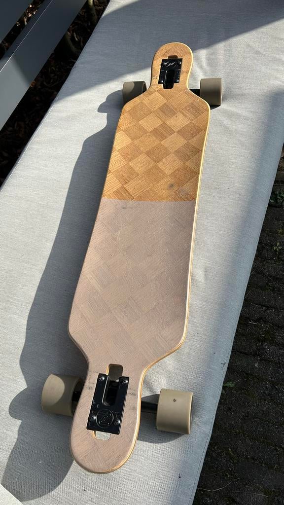 Longboard zgan: Z-Flex Banana Train Drop Through, Ophalen, Zo goed als nieuw, Skateboard, Longboard