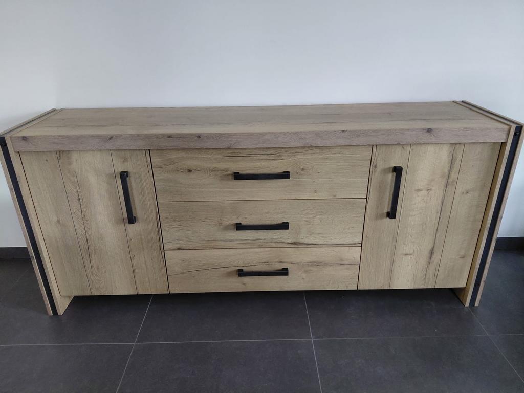 Dressoir kast - 200x48x96 cm, Huis en Inrichting, Kasten | Dressoirs, Gebruikt, Ophalen of Verzenden, 200 cm of meer, Met lade(s)