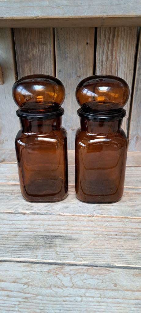 2 vintage apothekers potten, Ophalen of Verzenden