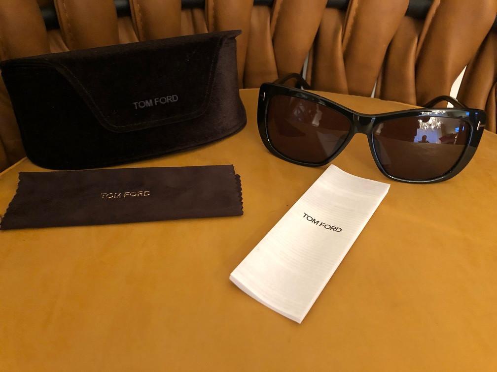 NIEUWE ORIGINELE TOM FORD ZONNEBRIL Lindsay TF434-F zwart, Overige merken, Zonnebril, Zwart, Tom Ford