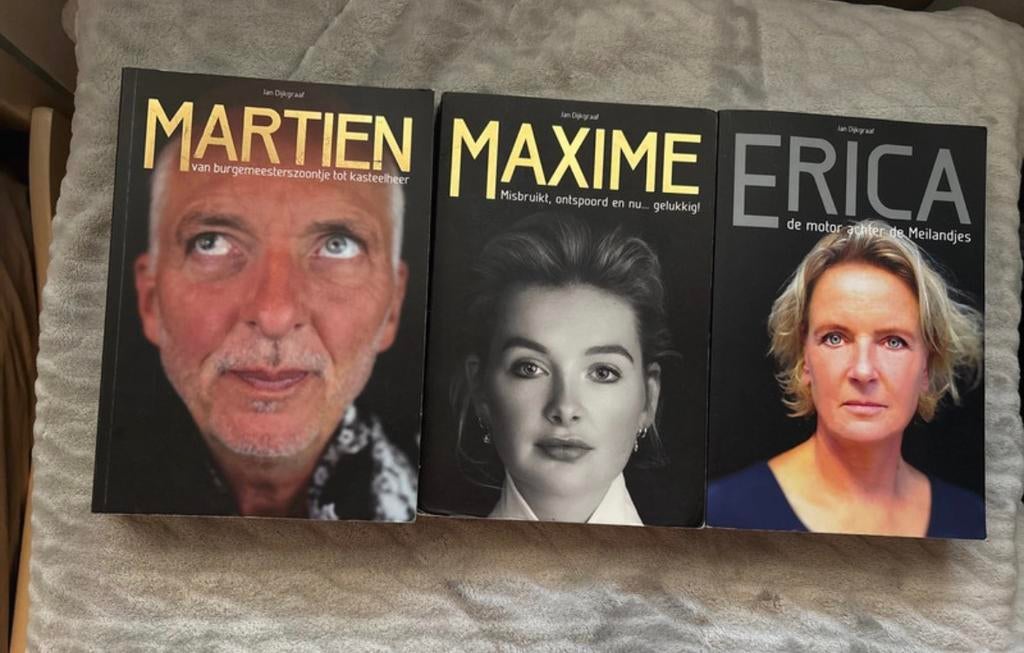 3 Boeken Familie Meiland: Martien, Erica, Maxime, Boeken, Biografieën, Ophalen of Verzenden, Gelezen, Film, Tv en Media