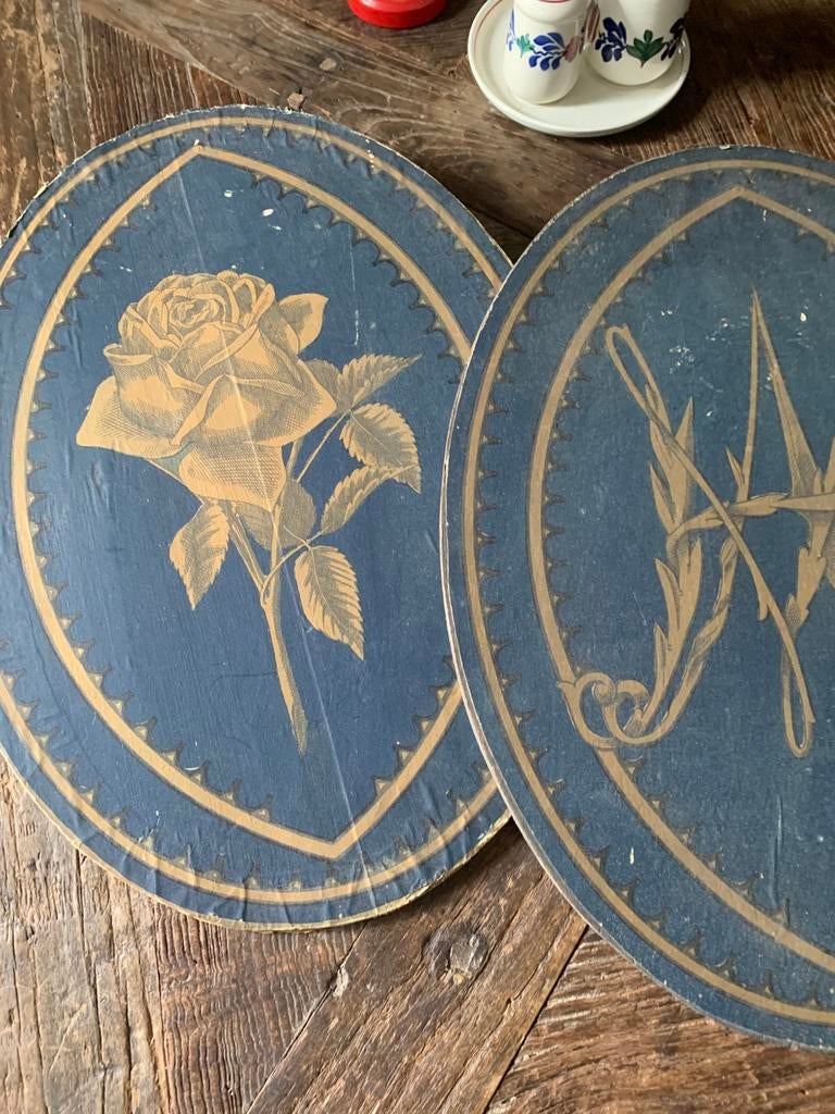 Antieke houten kerk vaandels, Ophalen of Verzenden