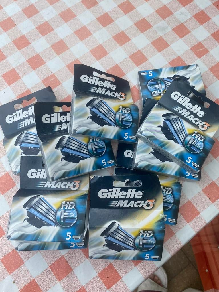 Gillette Mach3 HD scheermesjes.5st, Ophalen of Verzenden, Nieuw, Gehele gezicht