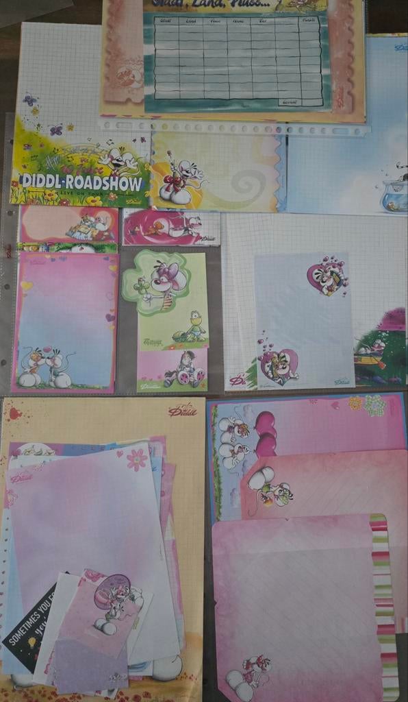 Diddl pakket, Ophalen of Verzenden, Verschillende figuren, Zo goed als nieuw, Papier, Kaart of Schrift