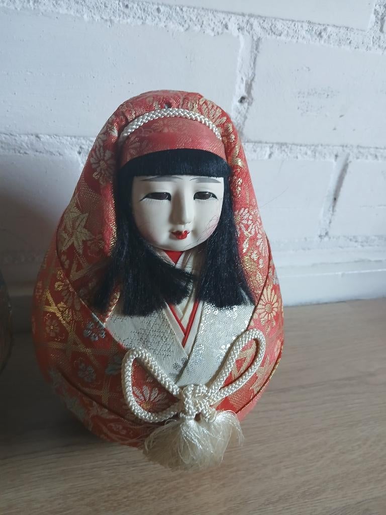 hinadaruma Japanse Poppen vintage, Ophalen of Verzenden