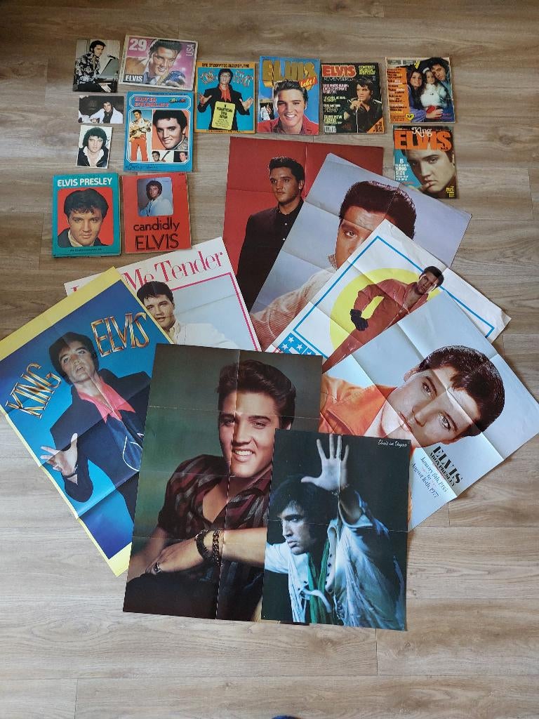 verzameling Elvis presley the king posters, Verzamelen, Rechthoekig Staand, Ophalen of Verzenden, Zo goed als nieuw, A1 t/m A3