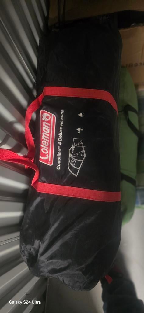 Coleman Coastline 4 Deluxe tent met luifel en accessoires, Ophalen of Verzenden