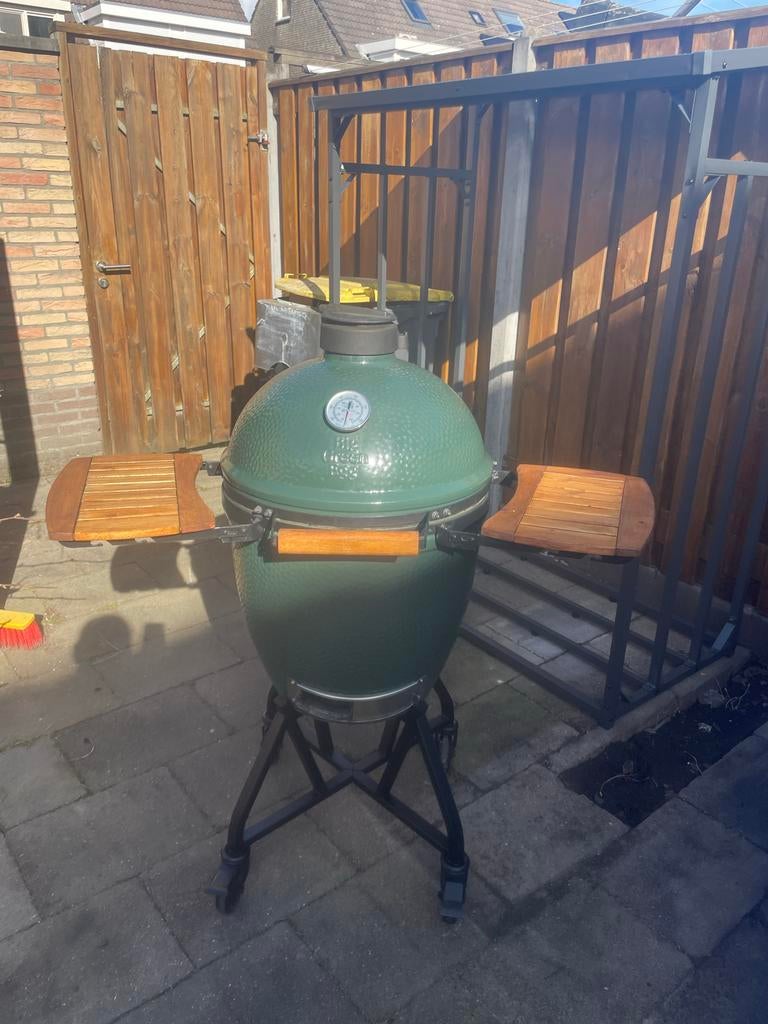 Big Green Egg Large complete set, Ophalen, Gebruikt, Met accessoires
