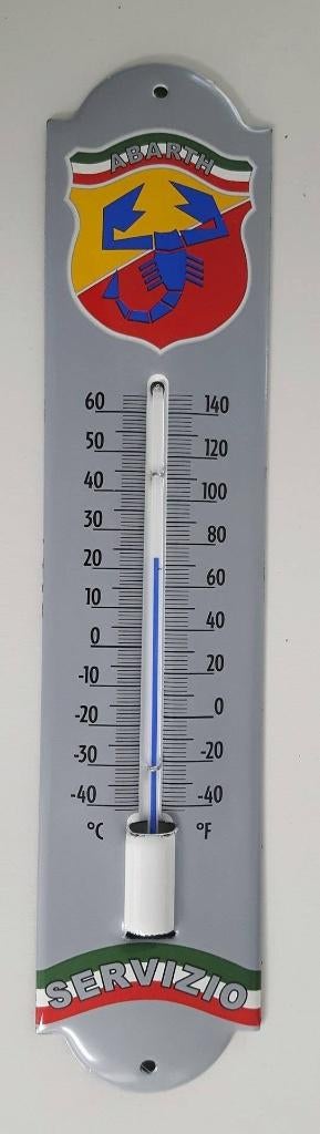 Fiat Abarth emaillen thermometer voor buiten of binnen, Americansaleshop@gmail.com, Eu, Eu, Overige typen
