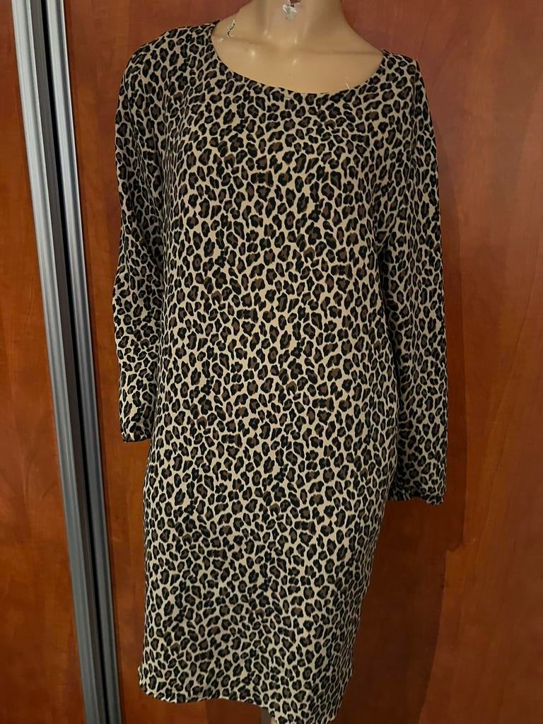 Marc Cain jurk maat 6 L origineel zgan, F, Bruin, Maat 42/44 (L), B