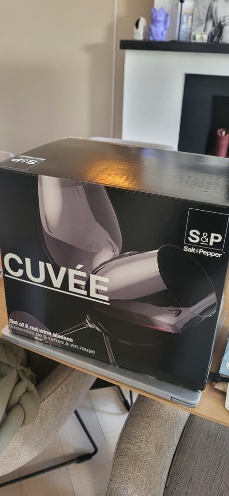 Salt&Pepper Cuvée rode wijnglazen - set van 6, Huis en Inrichting, Keuken | Servies, Ophalen, Glas of Glazen, Nieuw, Glas