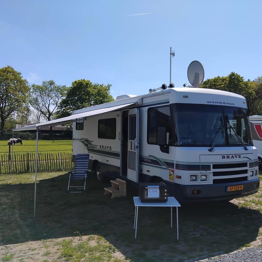 Binnekort te koop Winnebago Camper alles erop en eraan, Caravans en Kamperen, Chemisch toilet, Buscamper of Camperbus, Treinzit