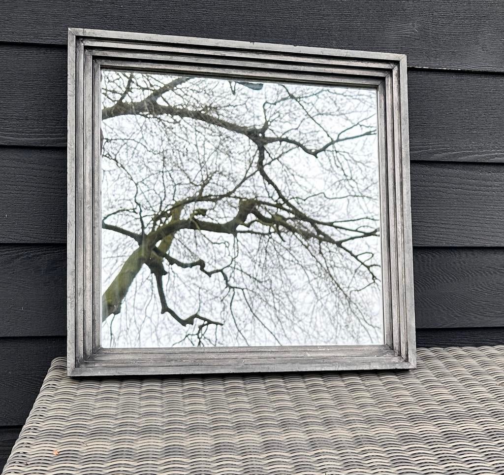 Hele gave spiegel van Kees Smit - 60 x 60 - kan ook buiten!, Huis en Inrichting, Ophalen, Vierkant, Zo goed als nieuw, Minder dan 100 cm