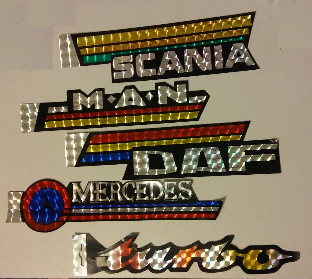 Scania MAN DAF Mercedes vintage vrachtwagen stickers auto, Verzamelen, Ophalen of Verzenden, Zo goed als nieuw, Overige typen