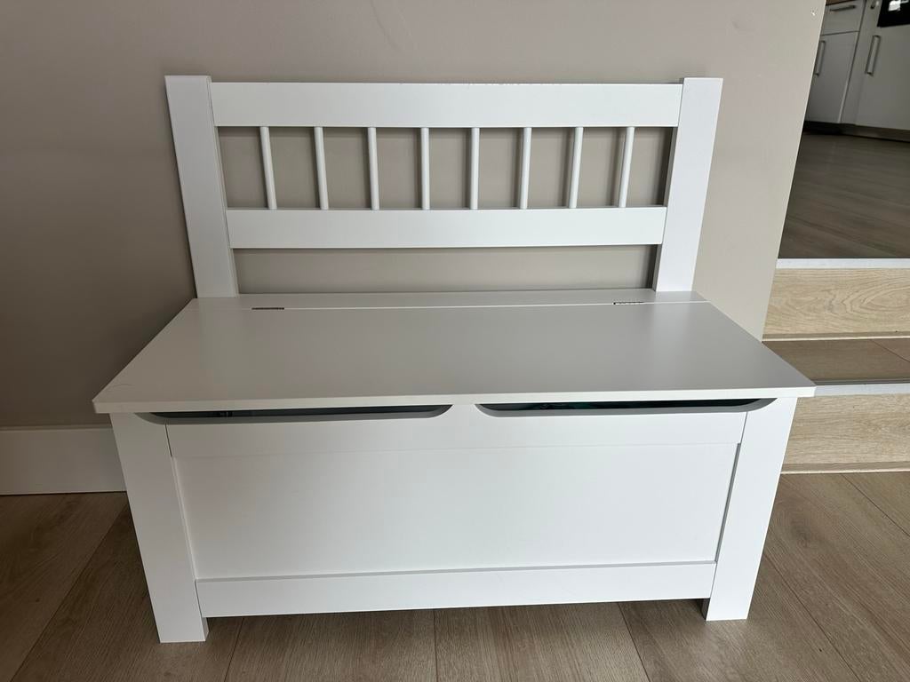 Nieuw kinderbankje met opbergruimte - Wit, Ophalen, Nieuw, Stoel