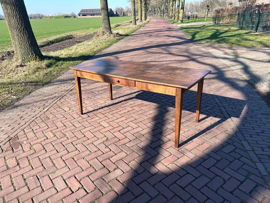 Prachtige oude boerentafel - 190x88x80 cm, Ophalen of Verzenden