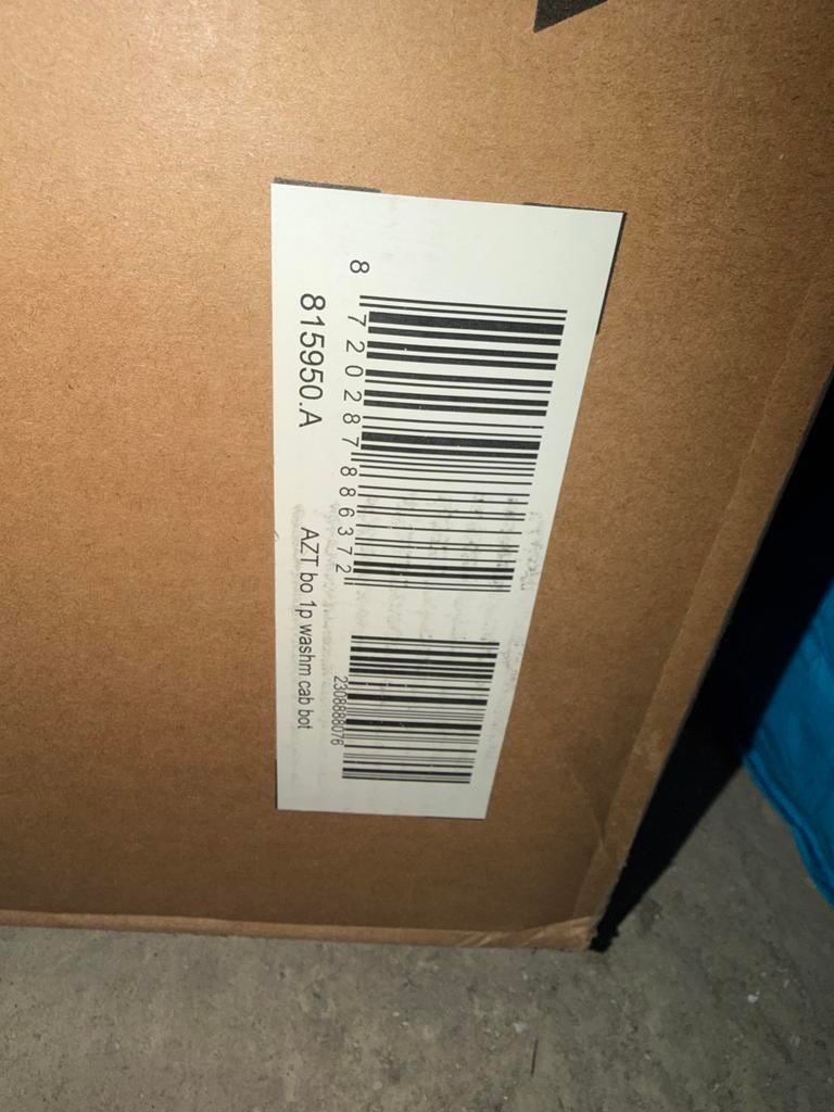 Wasmachine kast nieuw in verpakking, Huis en Inrichting, Ophalen, Nieuw