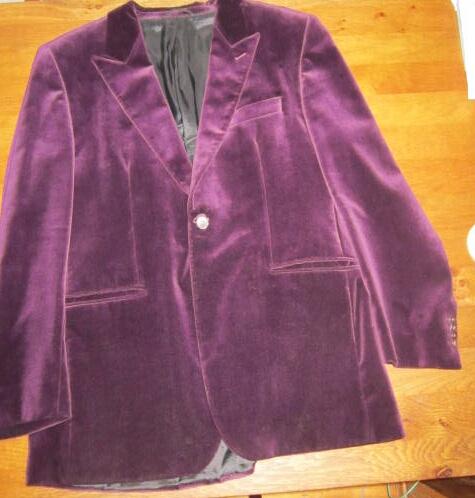 Meddens colbert 54 fluweel paars + trui Anti-Blue M, Ophalen of Verzenden, Zo goed als nieuw, Maat 52/54 (L), Paars