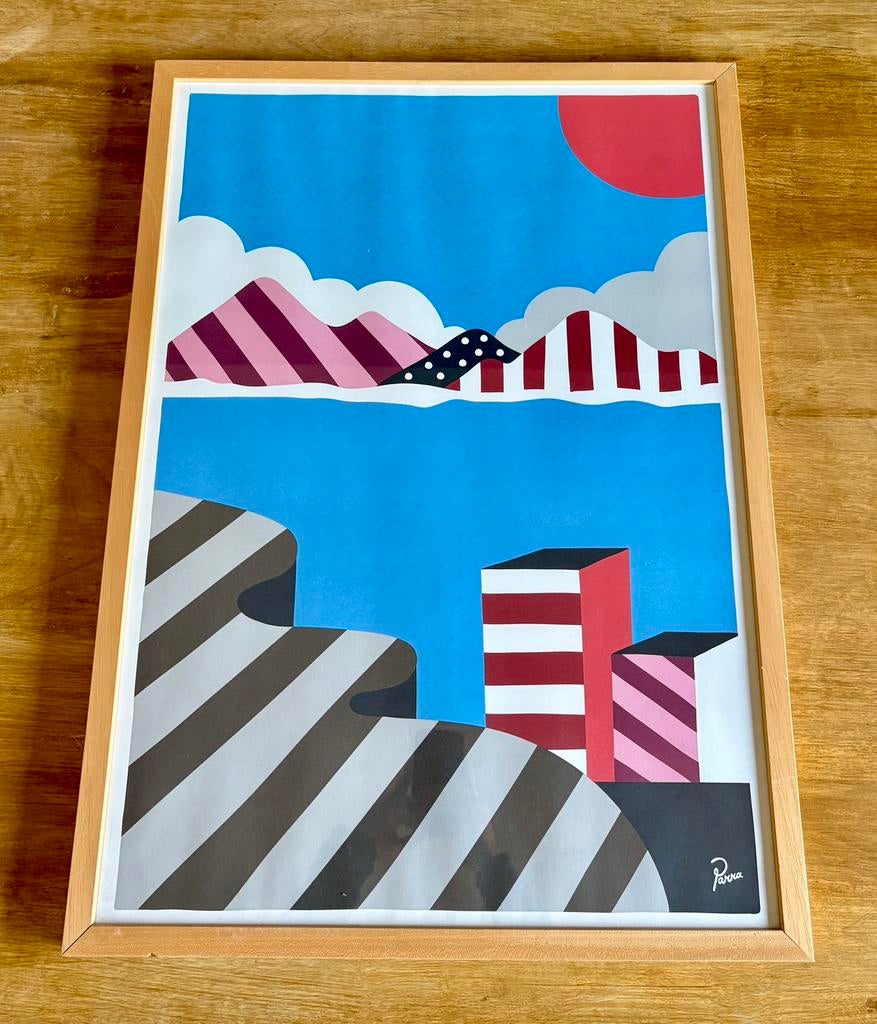 Piet Parra Citylandscape 1987 Art Print, Ophalen, Zo goed als nieuw, A1 t/m A3