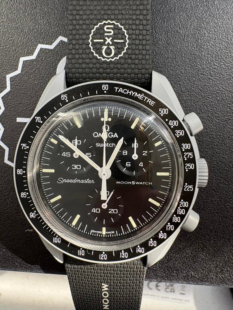 Omega x Swatch MoonSwatch Mission to the Moon Extra Band, Ophalen, Zo goed als nieuw, Kunststof, Omega