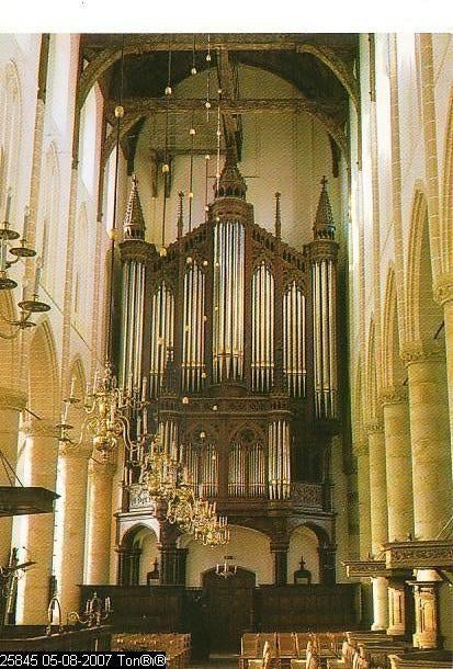 Ansichtkaart	Naarden	Grote Kerk	orgel, Verzenden, 1960 tot 1980, Ongelopen, Noord-Holland