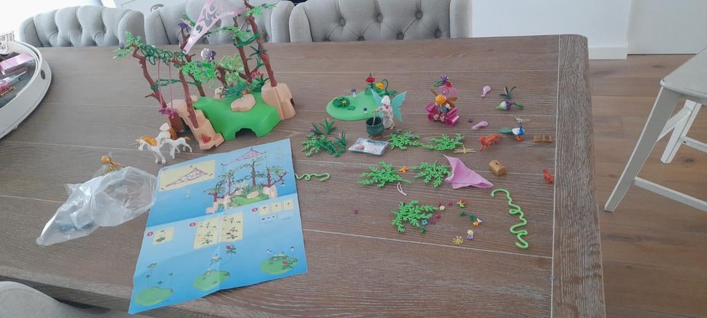 Playmobil Fairies Grote Elven Speelweide met doos 9132, Ophalen of Verzenden, Zo goed als nieuw, Complete set