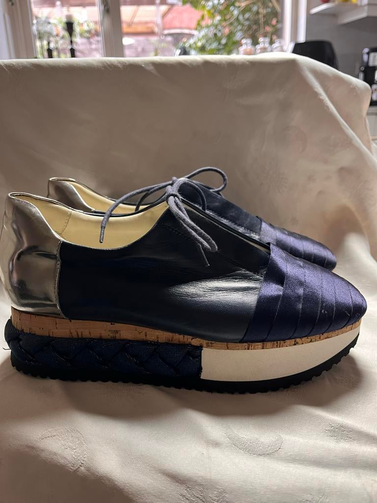 AGL damesschoenen - stijlvolle sneakers met plateauzool, Ophalen of Verzenden, Nieuw, Blauw, Sneakers of Gympen