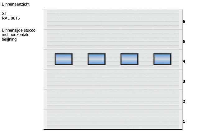 Deurpanelen garagedeur Br. 3450 x H. 3220 GROEN, Ophalen of Verzenden, Metaal, 120 cm of meer, 215 cm of meer