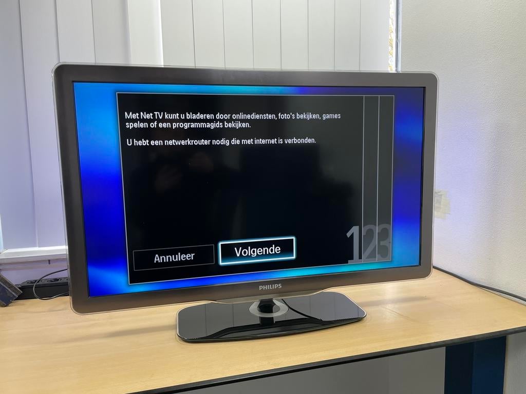 Philips 37PFL7605H 37 inch televisie, Ophalen, Philips, Gebruikt, 50 Hz