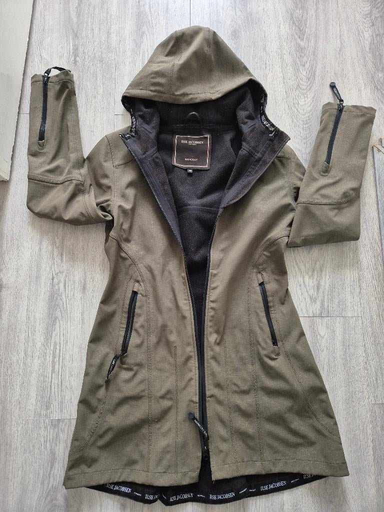Jas van Ilse jacobsen maat 38, Ilse Jacobsen, Gedragen, Groen, Ophalen