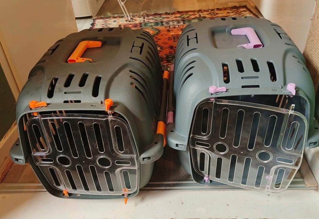 2 reismandjes voor konijn / cavia / kitten – 43x25x25 cm, Dieren en Toebehoren, Ophalen, Zo goed als nieuw