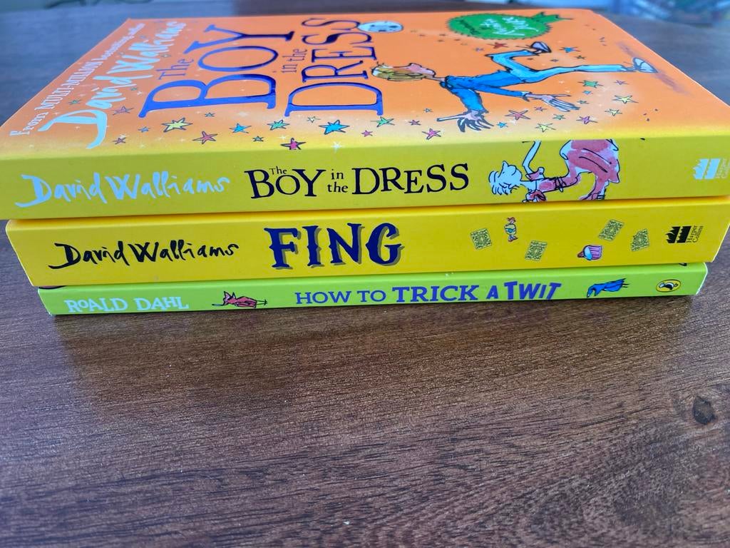 3 Engelse kinderboeken: David Walliams en Roald Dahl, Ophalen of Verzenden, Gelezen, Fictie algemeen