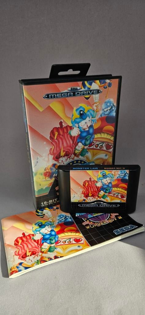 Monster Lair Wonder Boy III Sega Mega Drive Compleet, Avontuur en Actie, 1 speler, Ophalen of Verzenden, Zo goed als nieuw