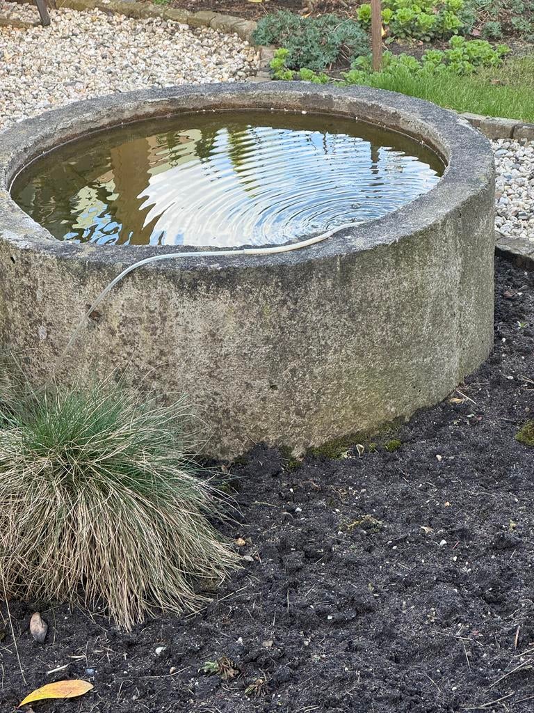 Betonnen waterornament/vijver voor tuin, Tuin en Terras, Waterpartijen en Fonteinen, Gebruikt, Waterornament, Beton, Ophalen