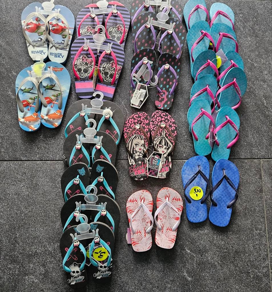 20 paar kinder teenslippers, Ophalen of Verzenden