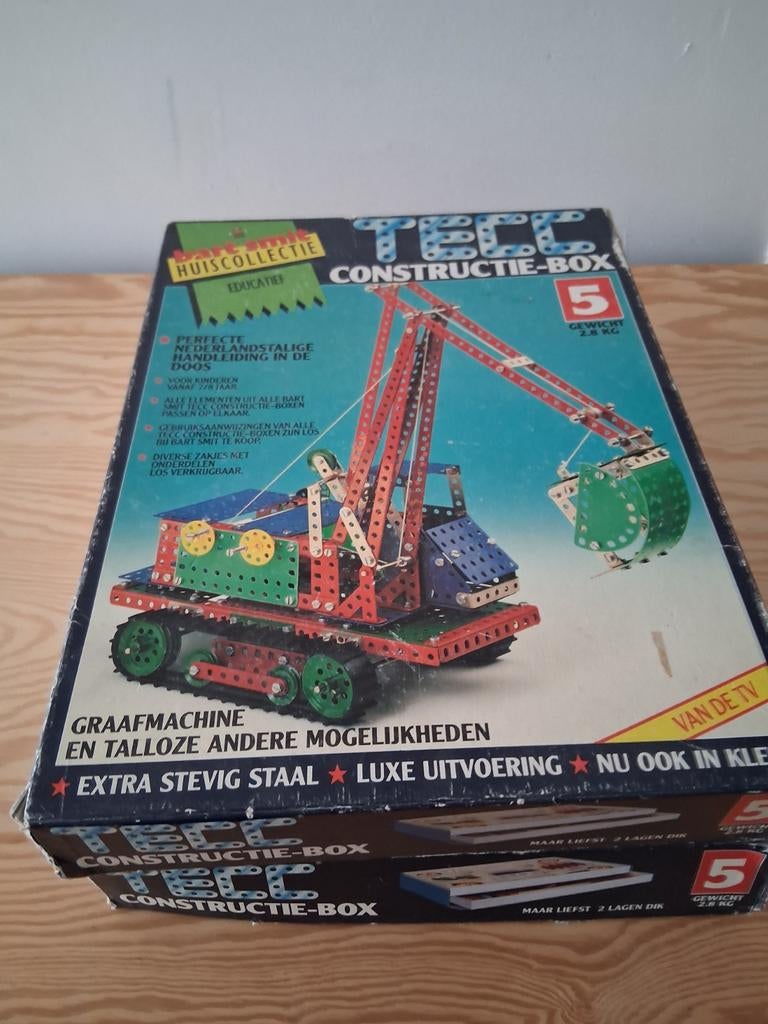TECC Constructie-Box 5 Graafmachine - Vintage Bouwspeelgoed, Ophalen, Gebruikt