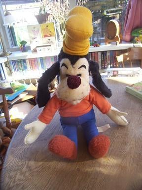 Disney Goofy pluche 55cm erg oud!, Verzamelen, Ophalen of Verzenden, Goofy of Pluto, Gebruikt, Beeldje of Figuurtje