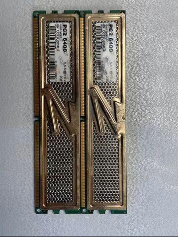 OCZ DDR-2 2x2 GB DIMM, Gebruikt, Ophalen of Verzenden, DDR2, Desktop